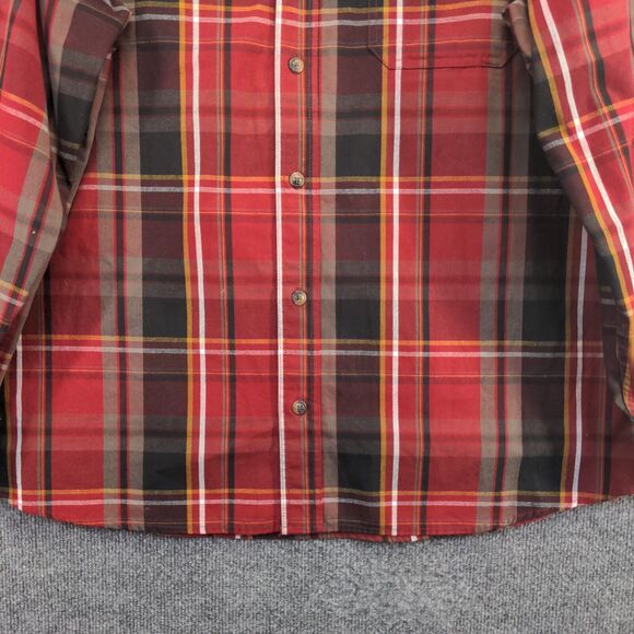 C.E. Schmidt Workwear Men's Button-Down Shirt Multi Plaid Big 2X Long Sleeve - Picture 4 of 11